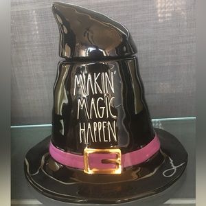 Rae Dunn Makin’ Magic Happen Witch Hat Canister Storage Jar